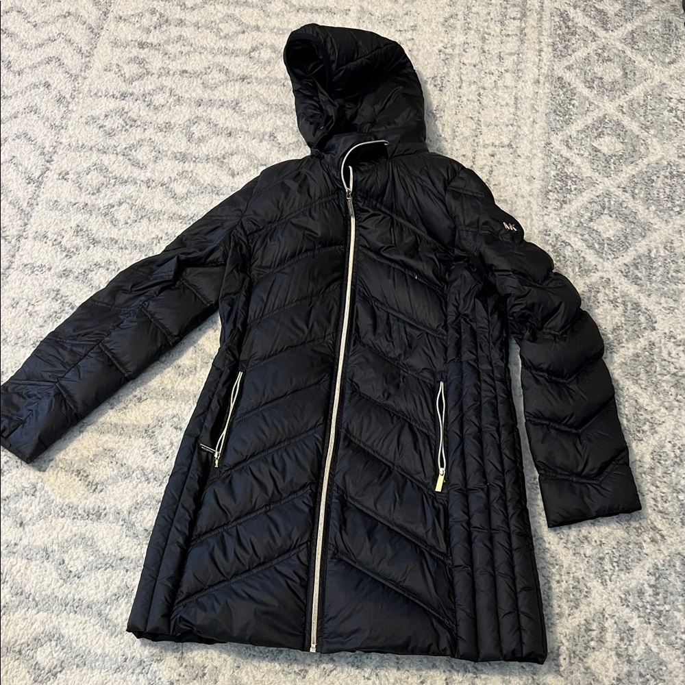 MICHAEL Michael Kors Black Quilted Puffer Coat